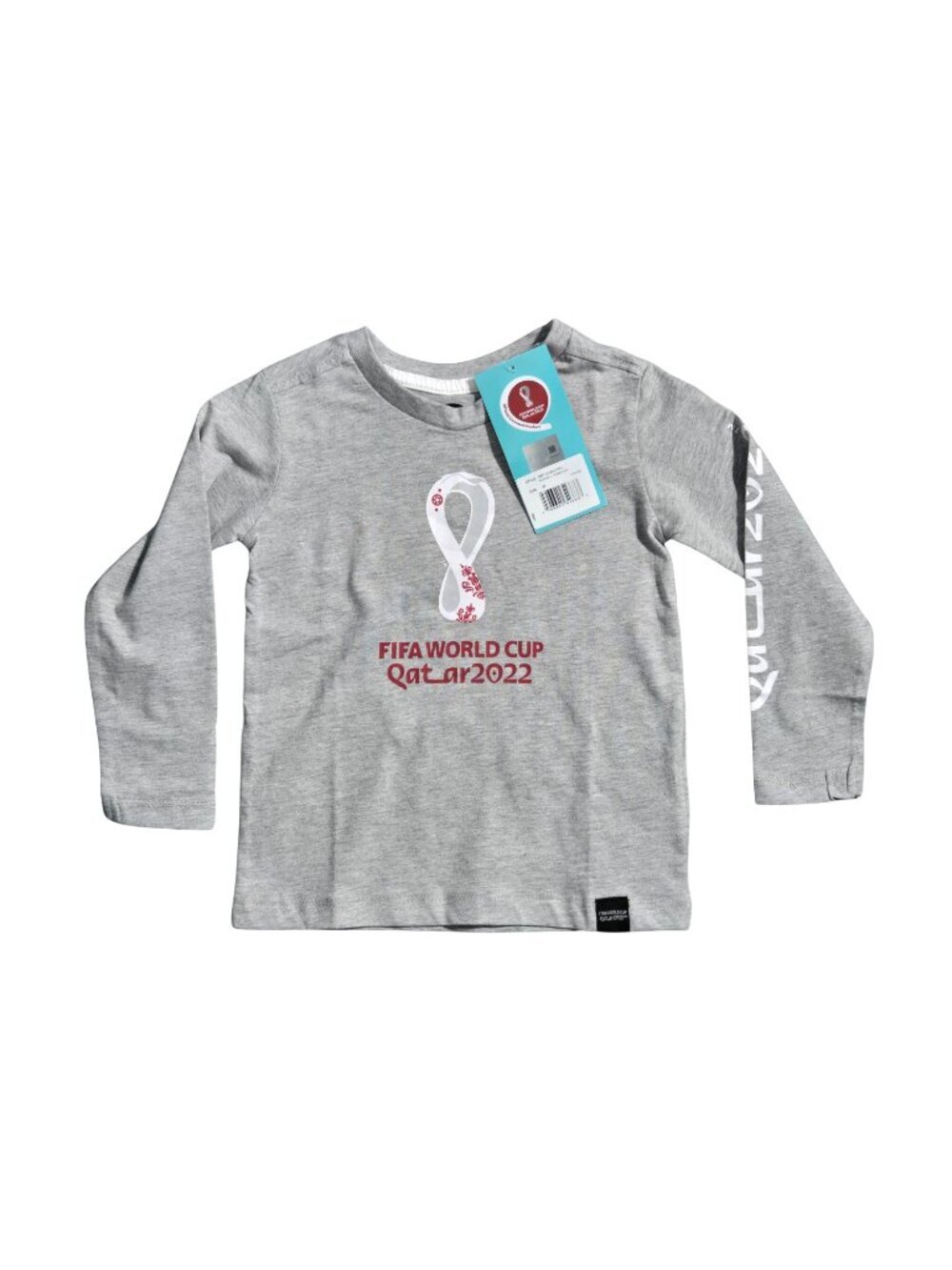 NWT | FIFA World Cup Qatar 2022 Official Long Sleeve Shirt | Grey | 3T
